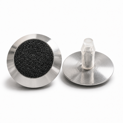 T06 316 Stainless Steel Tactile Stud with Black Carborundum Insert