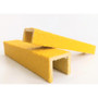 Yellow square fibreglass ladder rung covers 