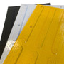 Three Directional tactile indicator pads in black, yellow and white