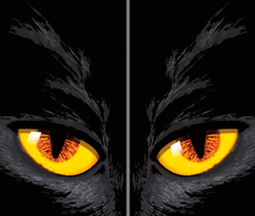 Cat Eyes Yellow 34.5"x60" Backlit Posters