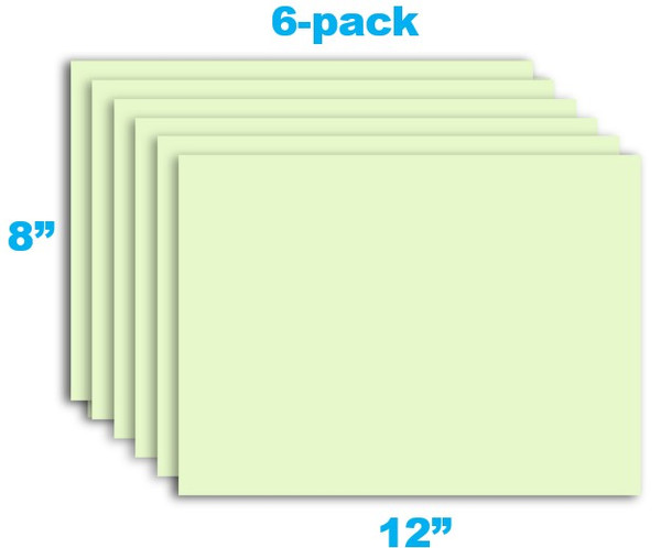 SprawlyWalls 8"x12" Soft Green Multi-pack (6)