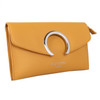 Yellow Clutch with Metal Detail