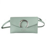 Mint Clutch with Metal Detail