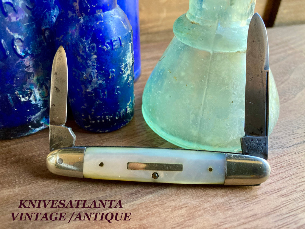 A.W.Wadsworth & Son Antique Mother of Pearl Knife ~ Antique 