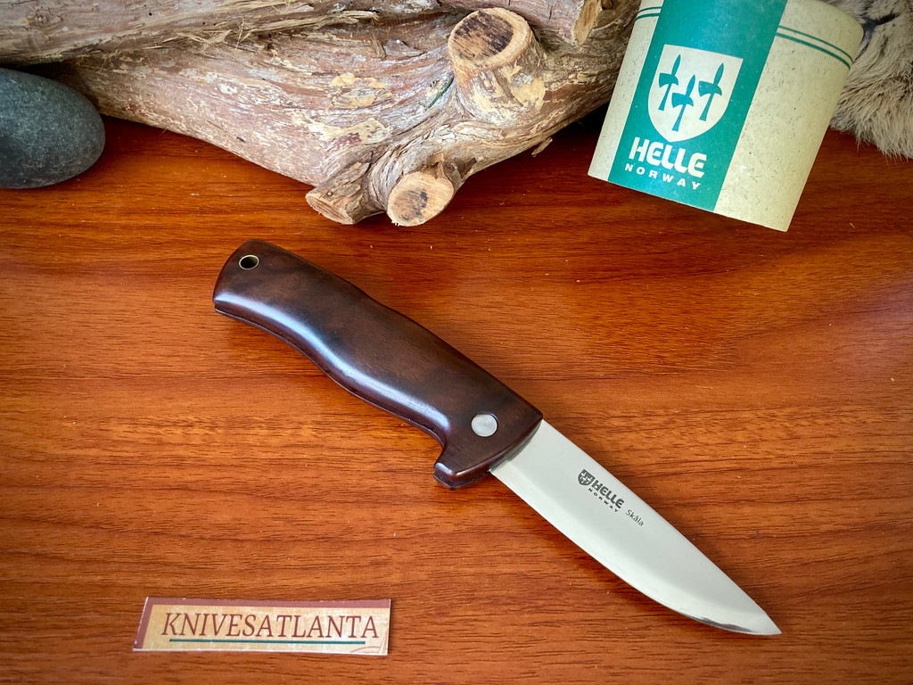Helle Skala Folding Knife 3-1/4" Blade, Cocobolo Handles