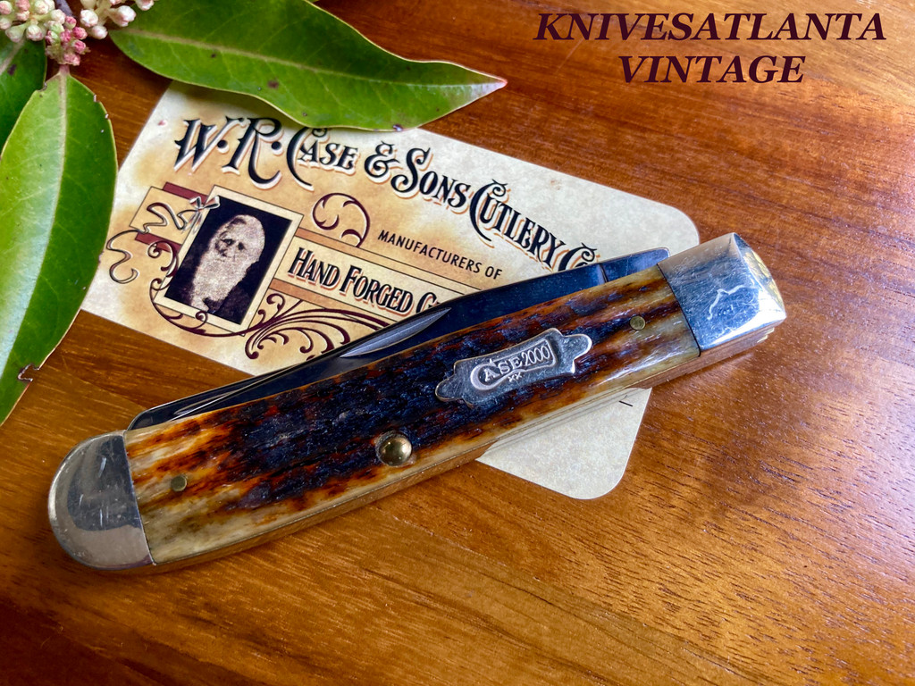 Case Trapper Traditional Knife ~  Corn Cob Jigged Bone ~Vintage