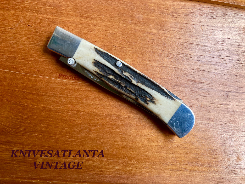 W.C. Davis Gentleman`s Stag Lockback ~ Vintage