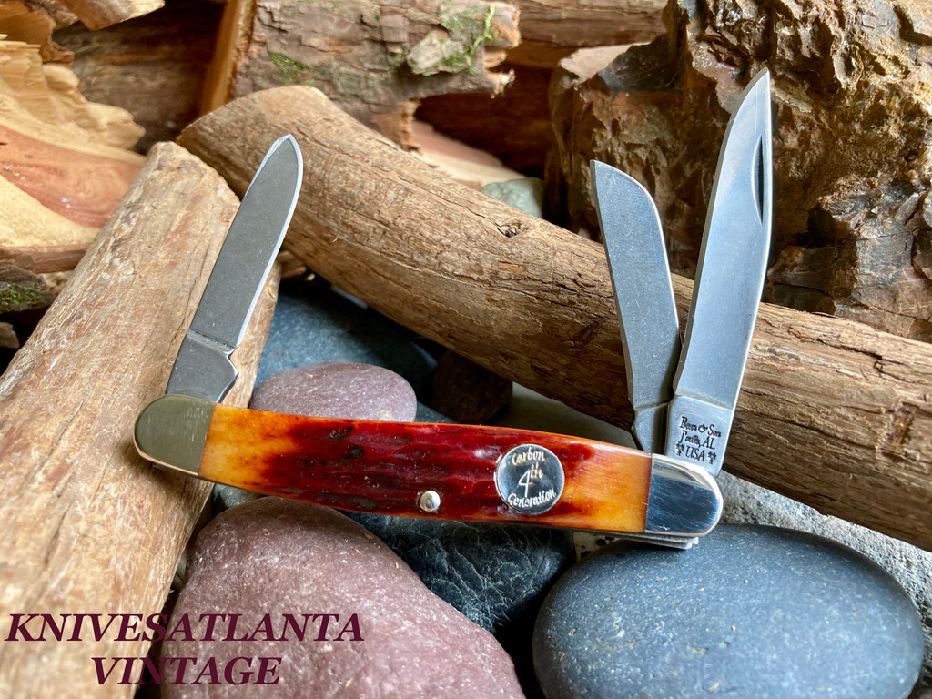 Bear & Son Large Stockman Traditional Pocket Knife Stag