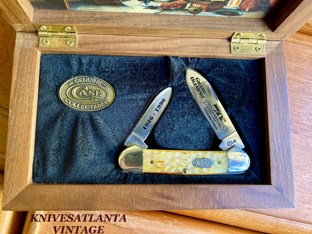 Case 1996 Grand Ole Opry Canoe Knife Set ~ Vintage