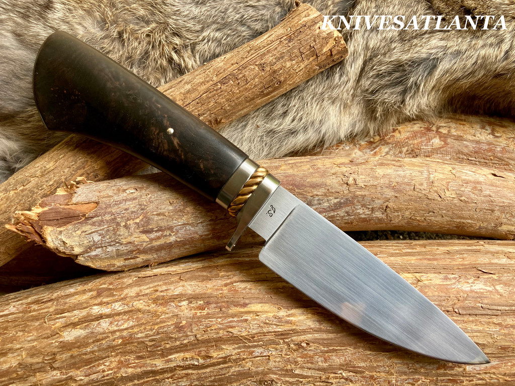 BIG RIVER FORGE Hunter ~ African Blackwood Burl ~ Custom