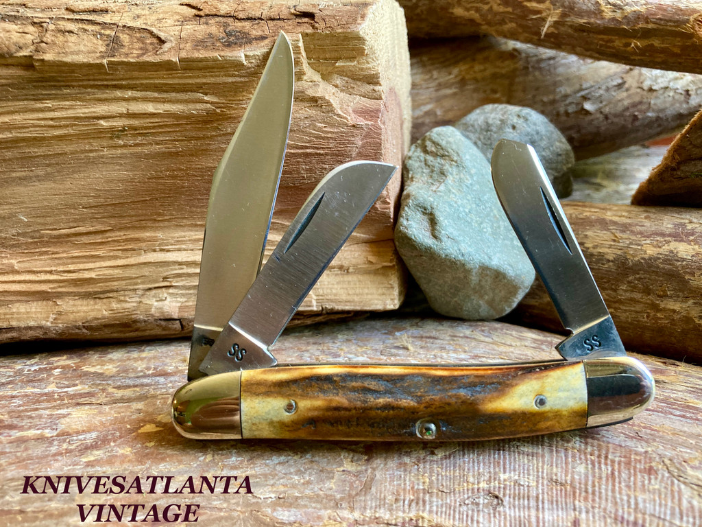 Case XX Stainless USA 4 Dot (1976) Stag 5347 HP SSP Razor Edge