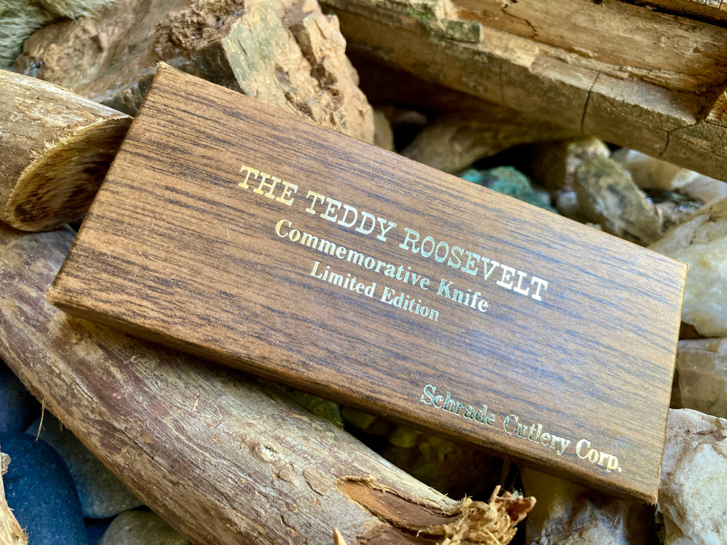 Schrade Teddy Roosevelt Commemorative Stockman ~ Vintage