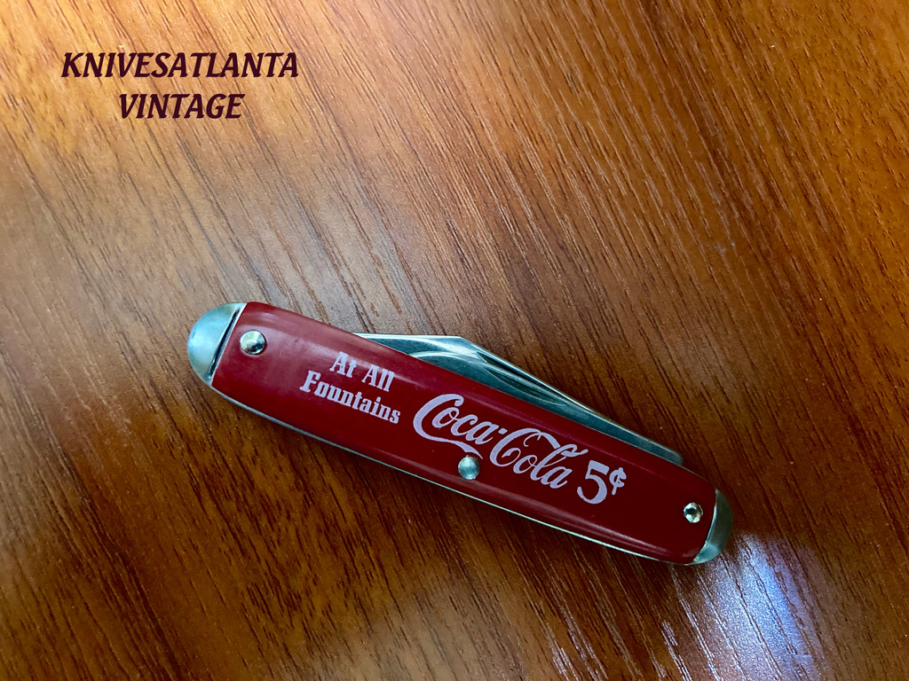 Coca Cola Advertising  Pocket knife  1970`s ~  Vintage