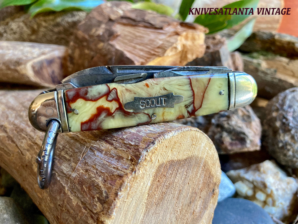 Seneca Cutlery Co. Scout/Utility Knife (Made by Utica) ~ Vintage