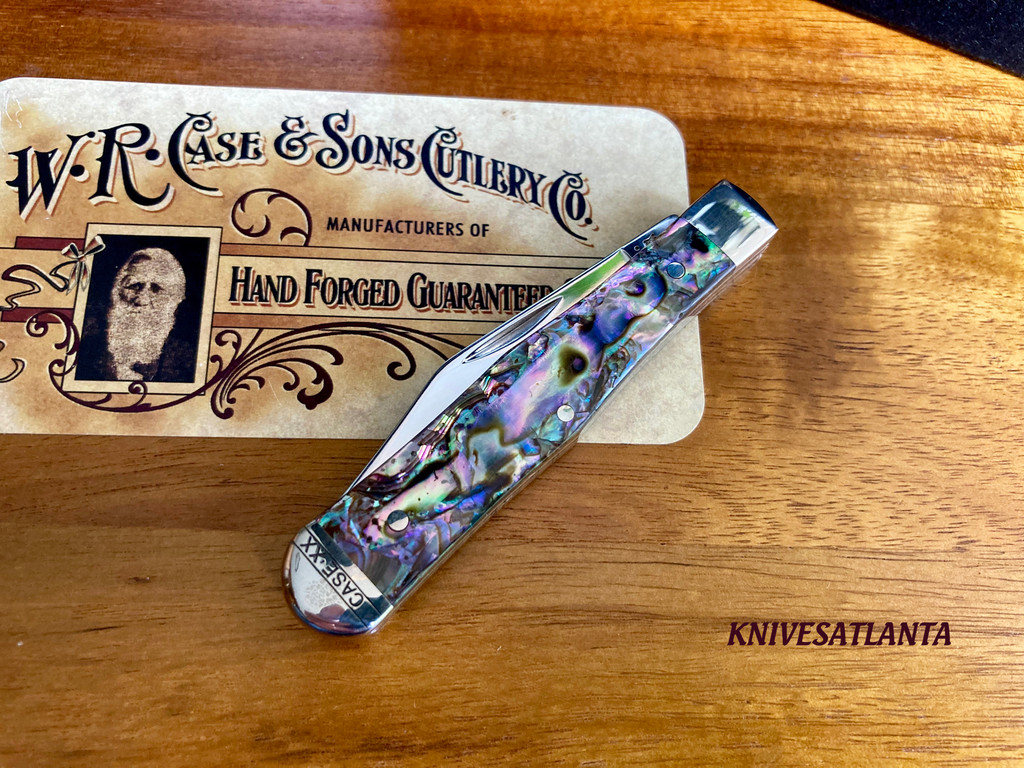 Case XX Swell Center Jack ~  Abalone Stainless Pocket Knife 