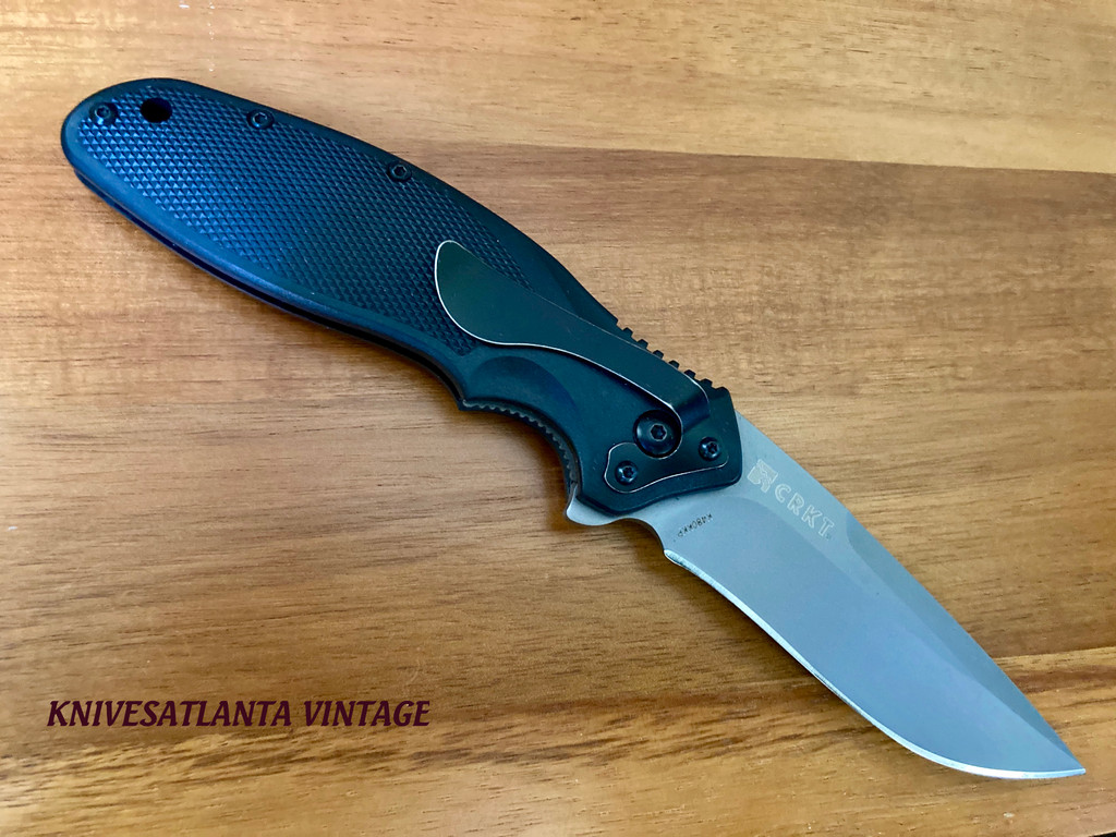 CRKT Shenanigan PPS Liner Lock Knife (3.25" Bead Blast) K480KKP ~ Vintage