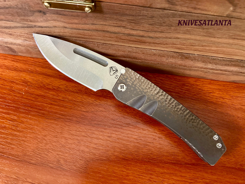 Medford Knives  Midi Marauder Satin Blade ~ Sculpted Bronze  ~ Custom