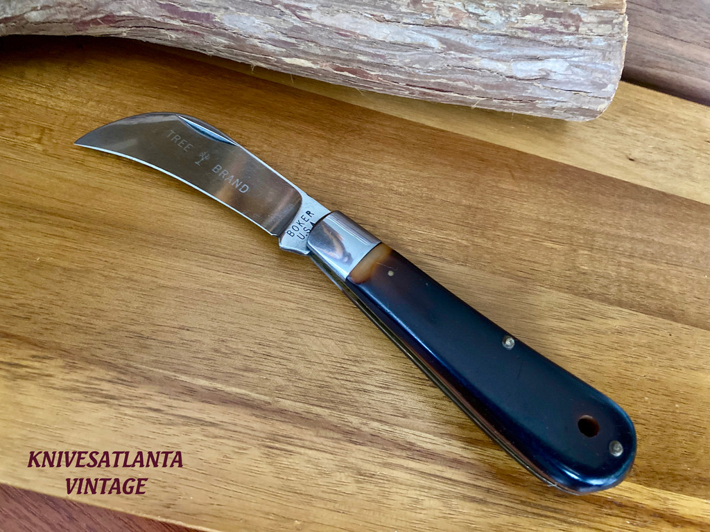  Boker "Tree Brand" Hawkbill Pocket Knife  ~ Vintage