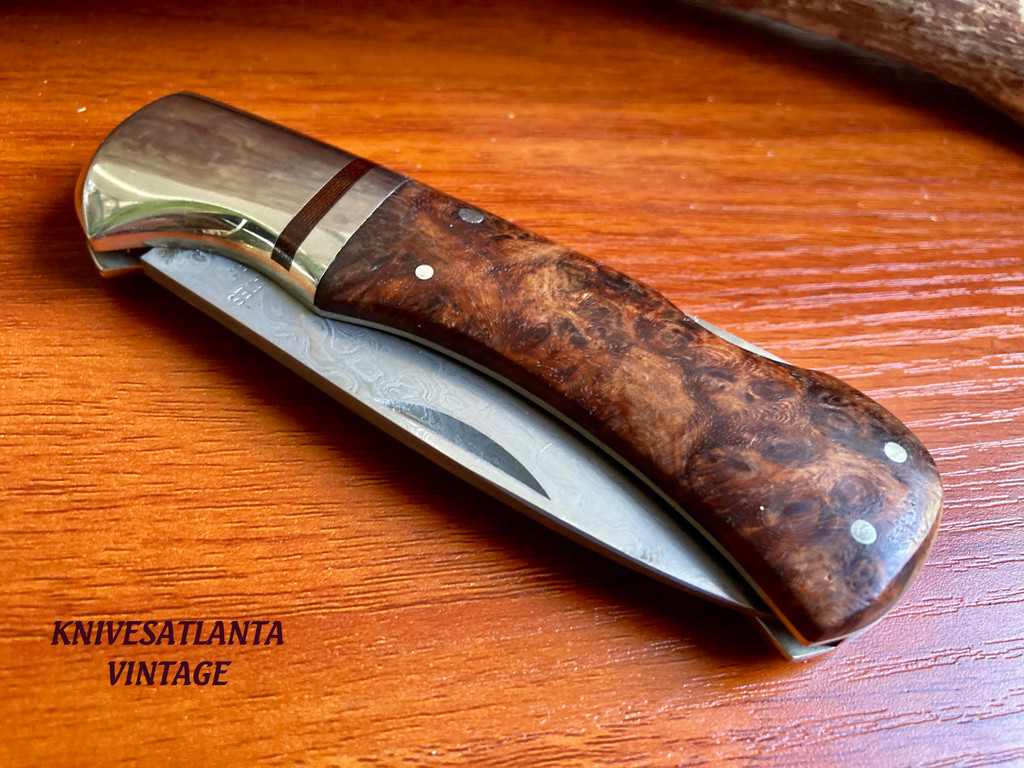 United States Cutlery  ~ Japan ~ Lockback Knife ~ Damascus