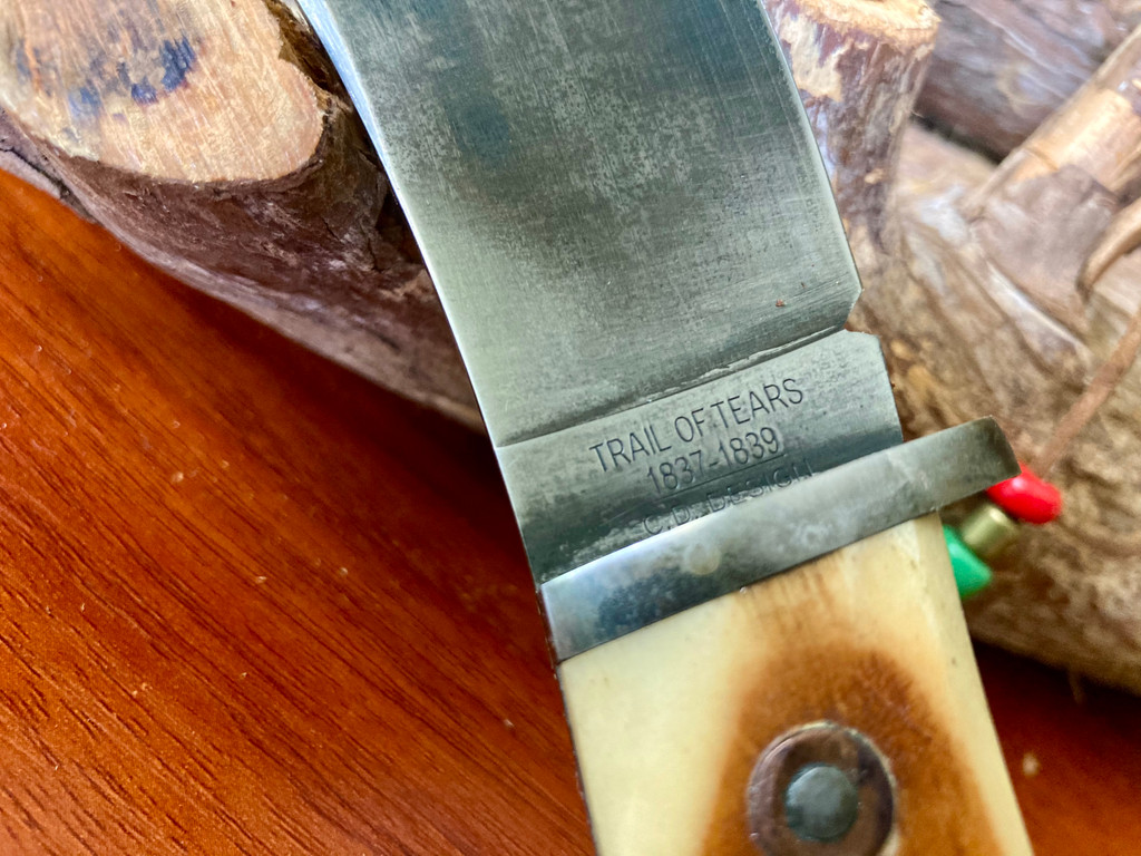 SCHRADE TRAIL OF TEARS COMMEMORATIVE BOWIE KNIFE ~ Vintage