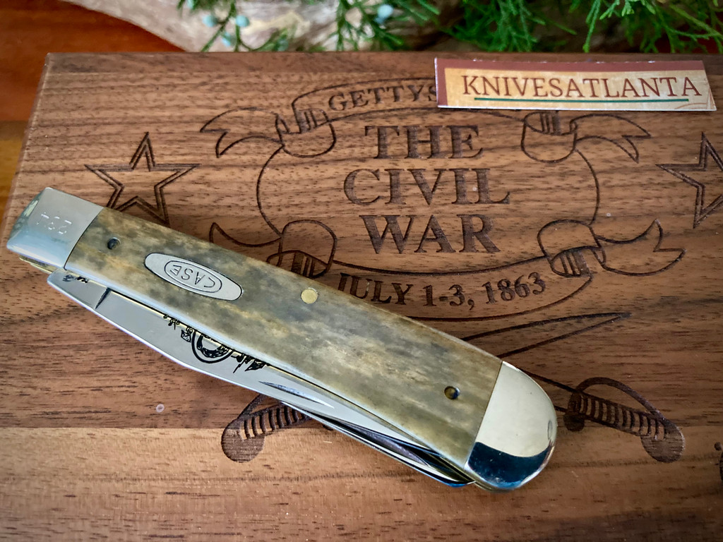 CASE TRAPPER " GETTYSBURG THE CIVIL WAR" ~  1 OF 250 WOOD PRESENTATION  BOX  ~  Vintage