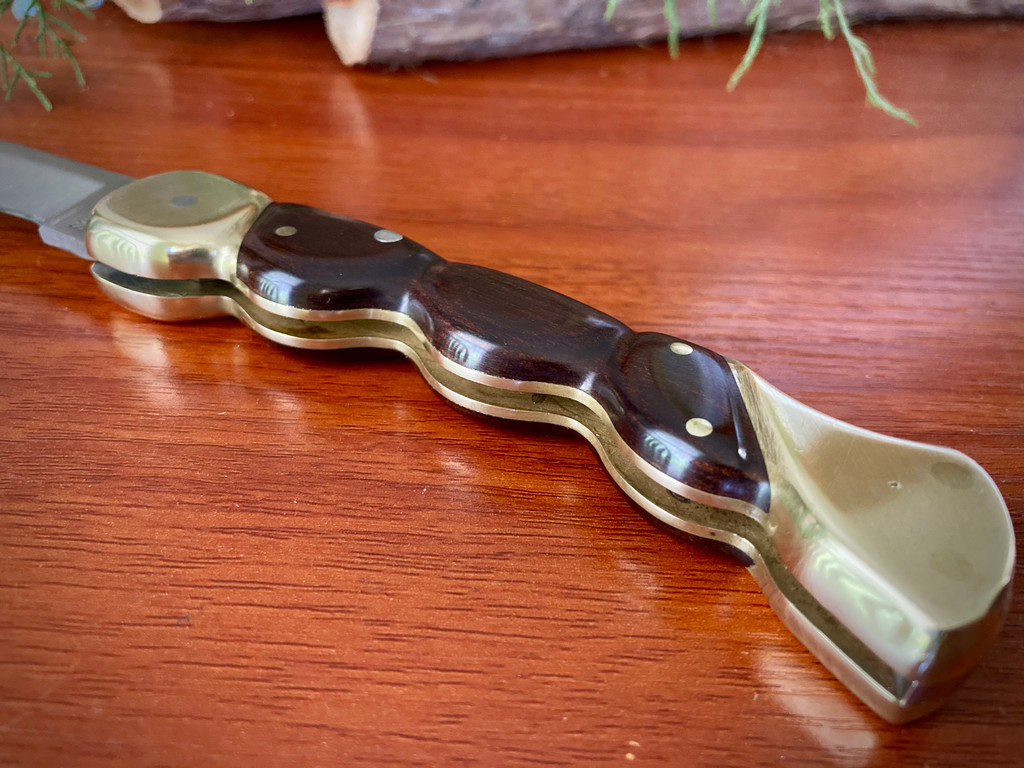  Schrade USA LB7 ~  Hunter Lockback ~ Custom Finger Grooves ~ Vintage