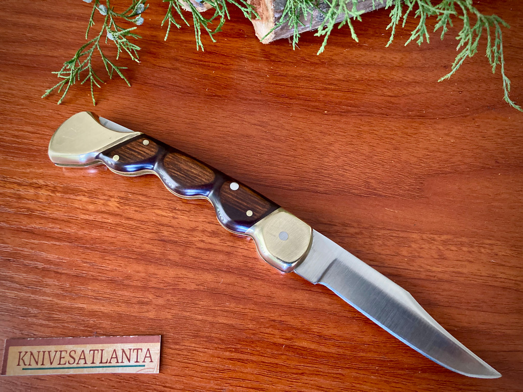  Schrade USA LB7 ~  Hunter Lockback ~ Custom Finger Grooves ~ Vintage