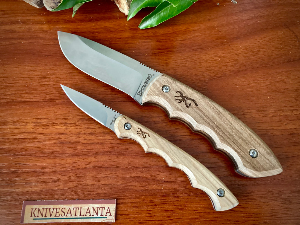 Browning Perfect Pair Fixed Blade Hunting Knife Combo ~