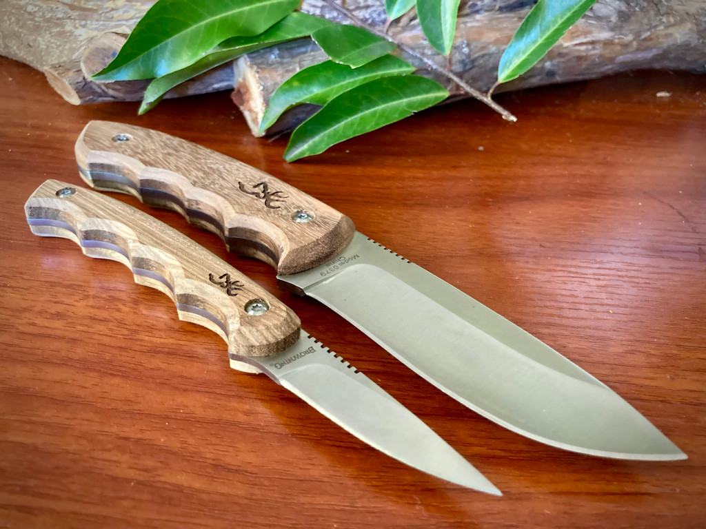 Browning Perfect Pair Fixed Blade Hunting Knife Combo ~