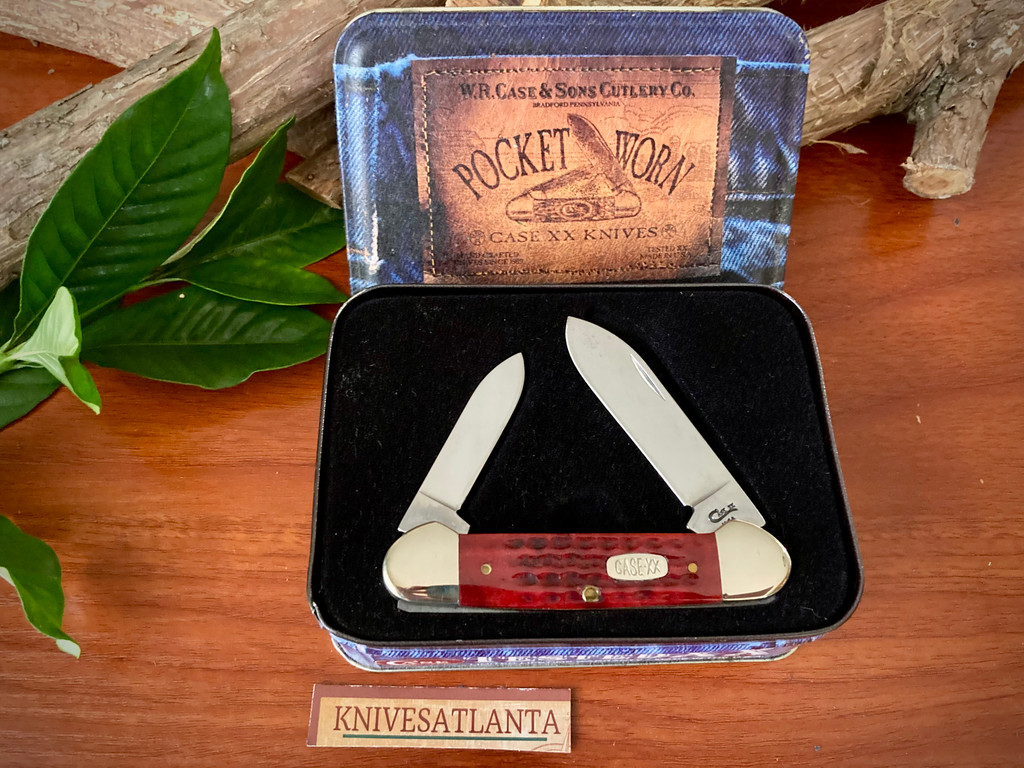 CASE XX CANOE ~  RED BONE W/TIN ~ Vintage 1997