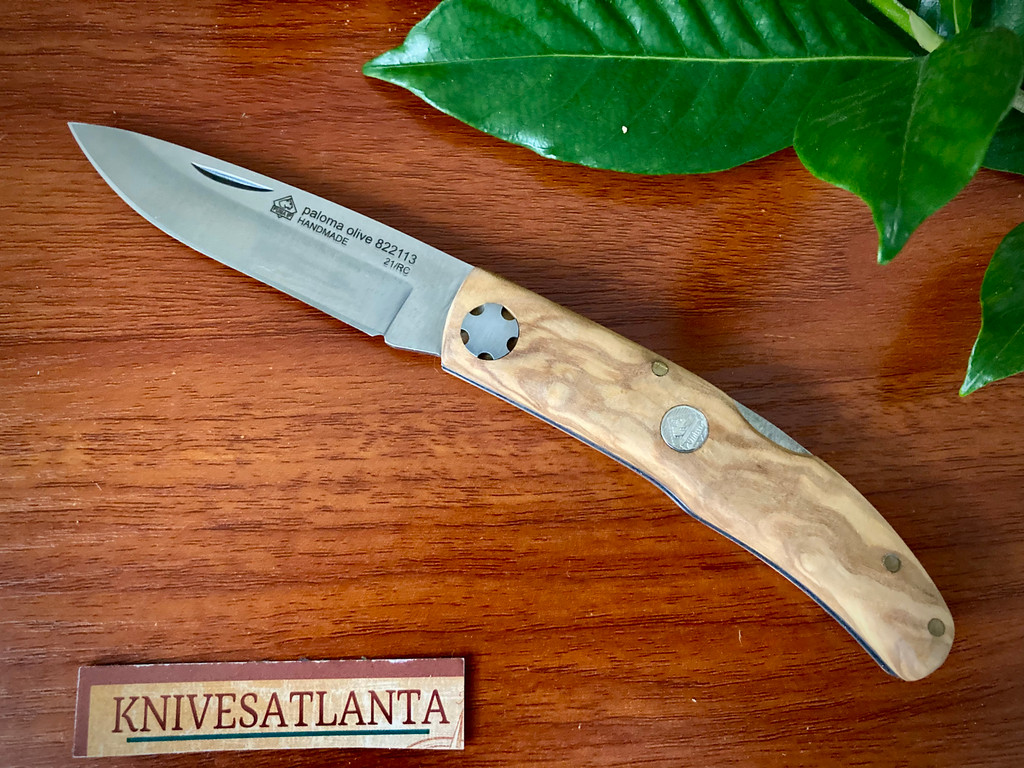 Puma IP Paloma Lockback Pocket Knife ~ 4" Olive Wood 