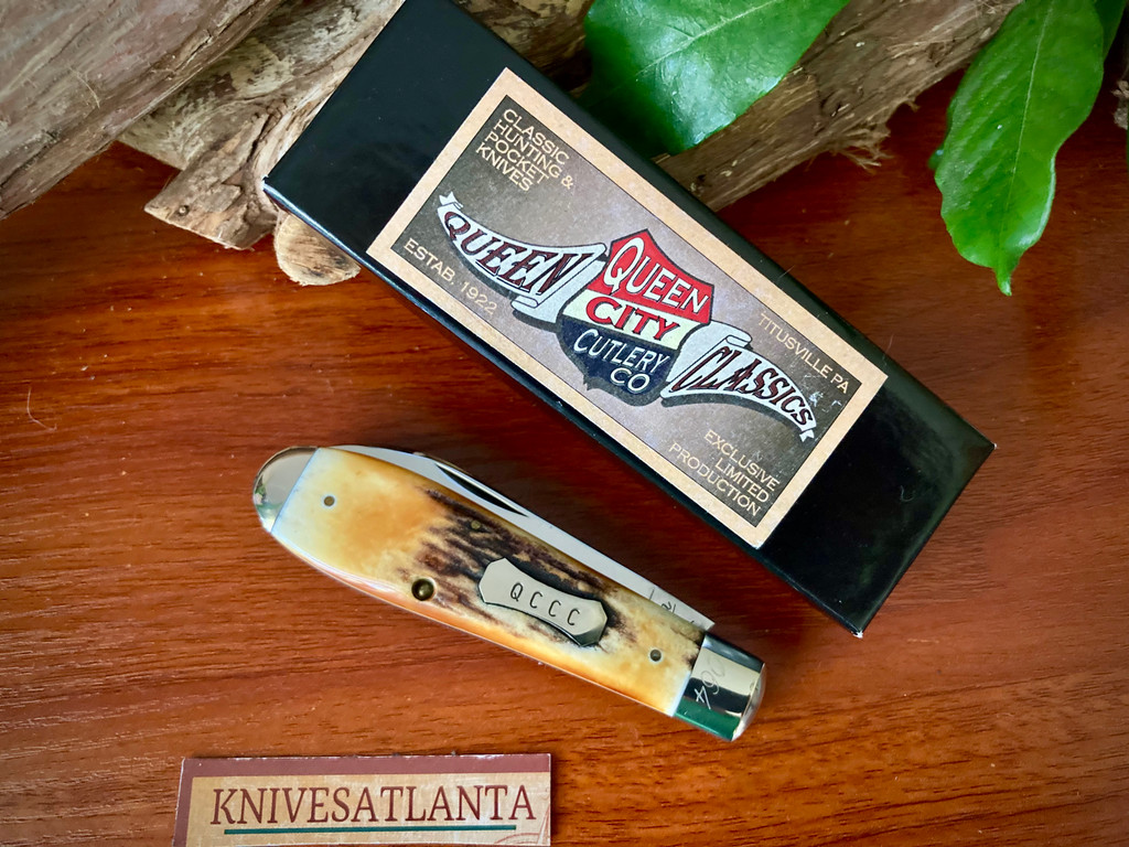 Queen City Cutlery Classics ~ Teardrop ~ Stag ~ Vintage 2008
