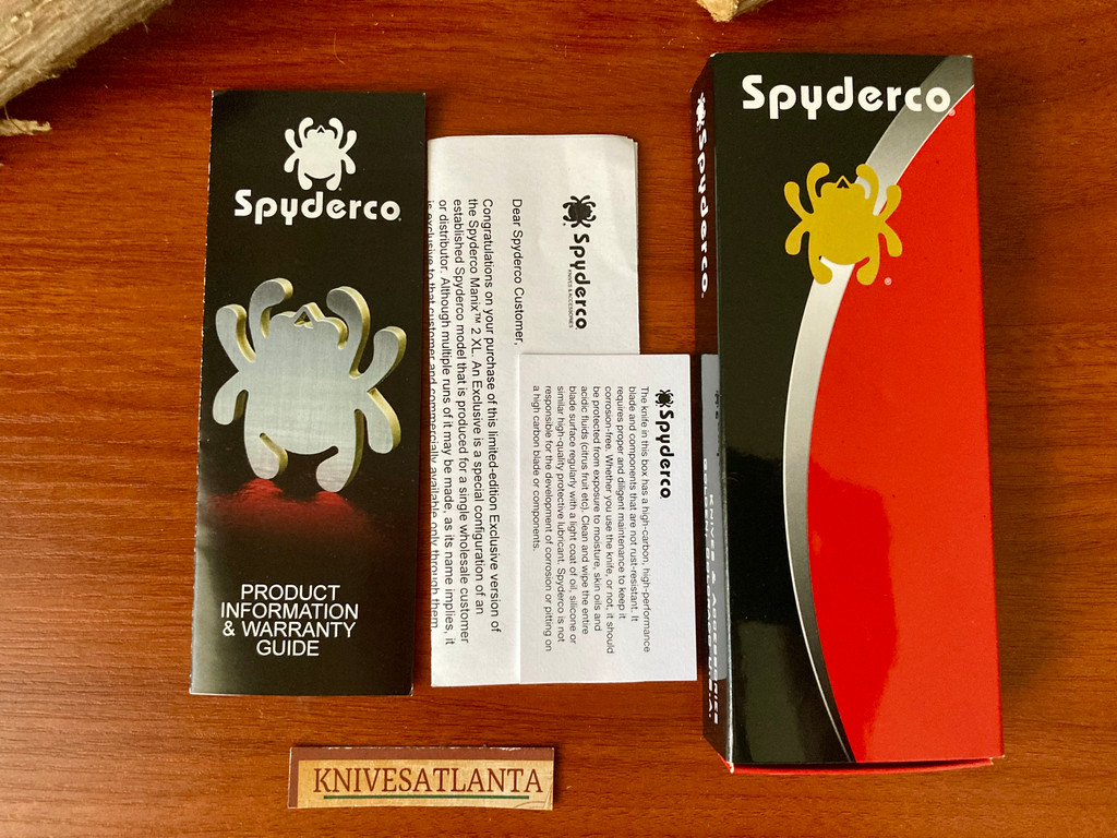 Spyderco Manix2 XL ~ M4 / C95GM4PBK2 ~ Natural G-10 / W-DLC