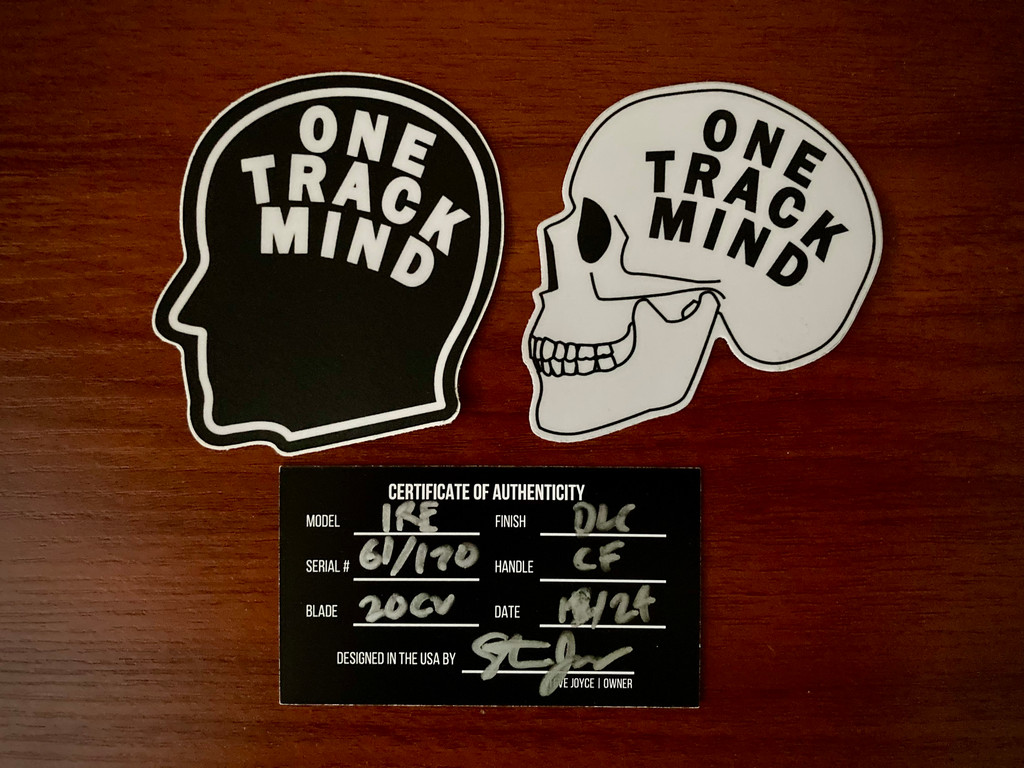 ONE TRACK MIND IRE ~ OEM KUNWU KNIVES ~