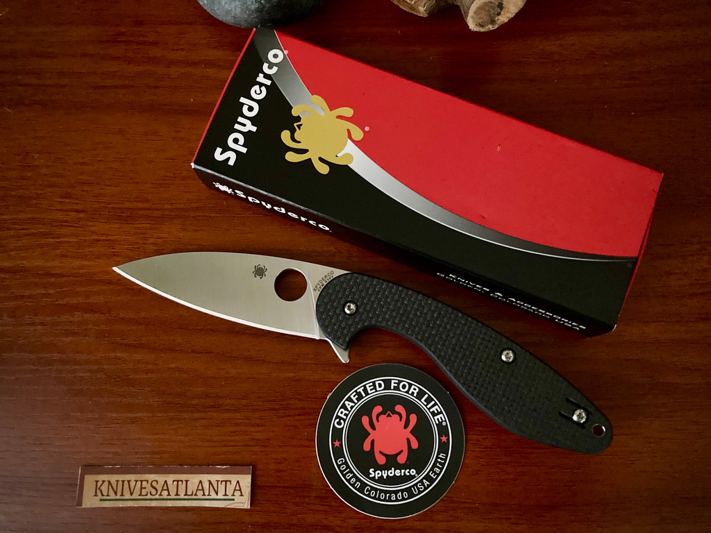 Spyderco C228CFP Sliverax Compression Lock Flipper ~