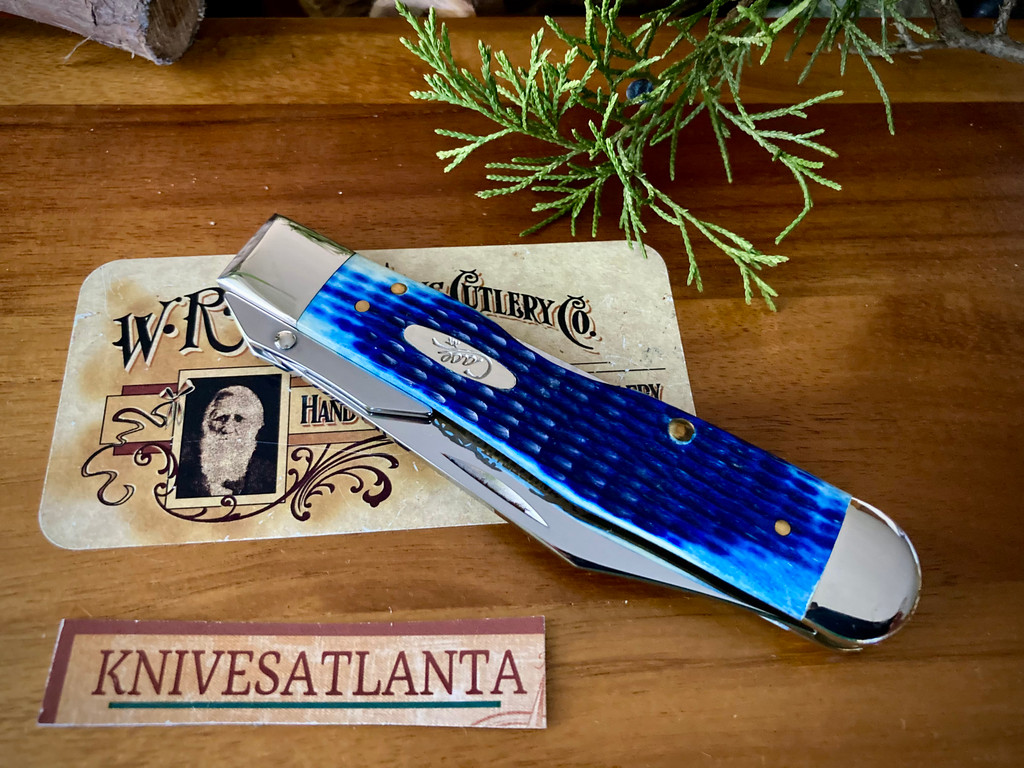 Case XX Cheetah Jigged Blue Bone  6111 1/2 - CA2839 ~ 2003 Vintage