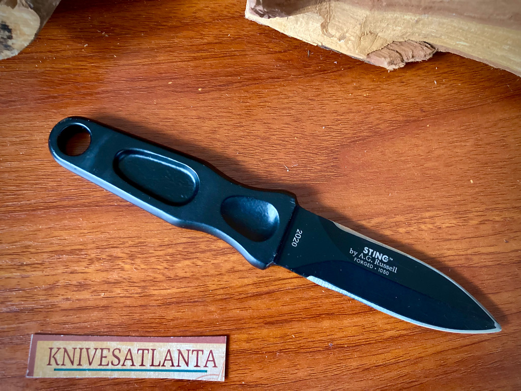 CRKT A.G. Russell Sting Fixed Blade Knife (3.25" Black) 2020