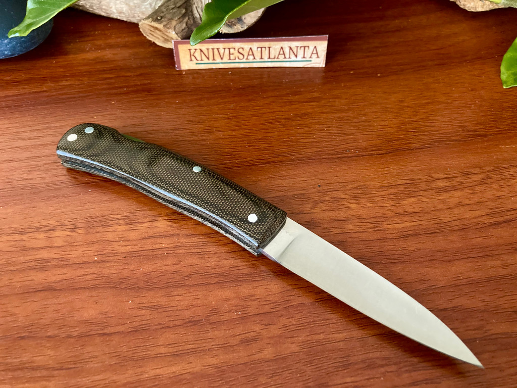 W.C. Davis Green Micarta Lockback ~ Custom