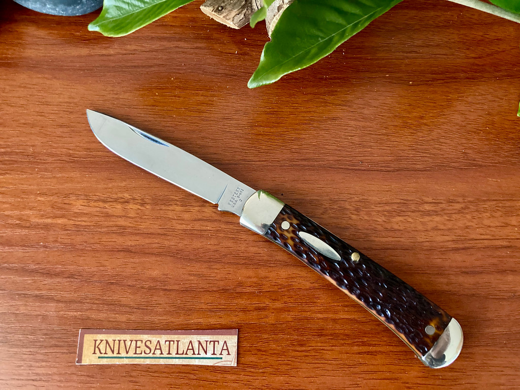  Western S-693 USA Jigged Delrin Single Blade Folding Pocket Knife ~ Vintage