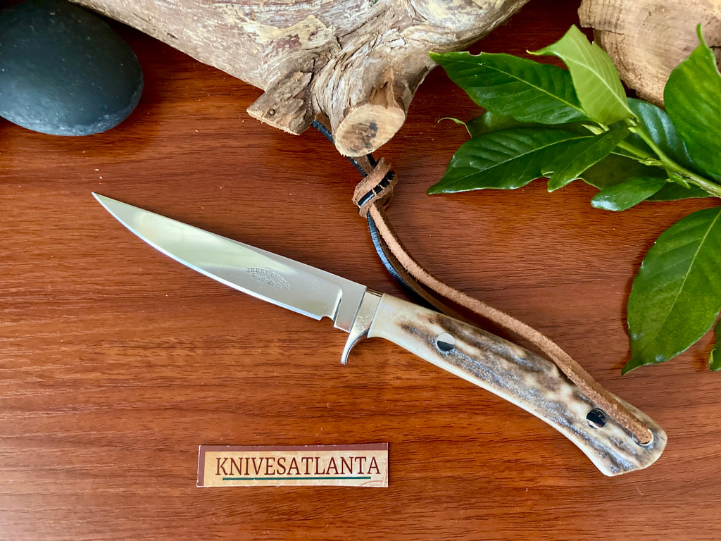 Jerry Snell Custom Knives ~ Stag Bird & Trout