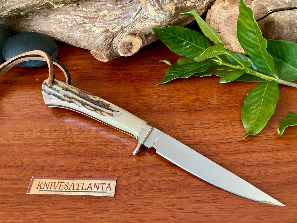 Jerry Snell Custom Knives ~ Stag Bird & Trout