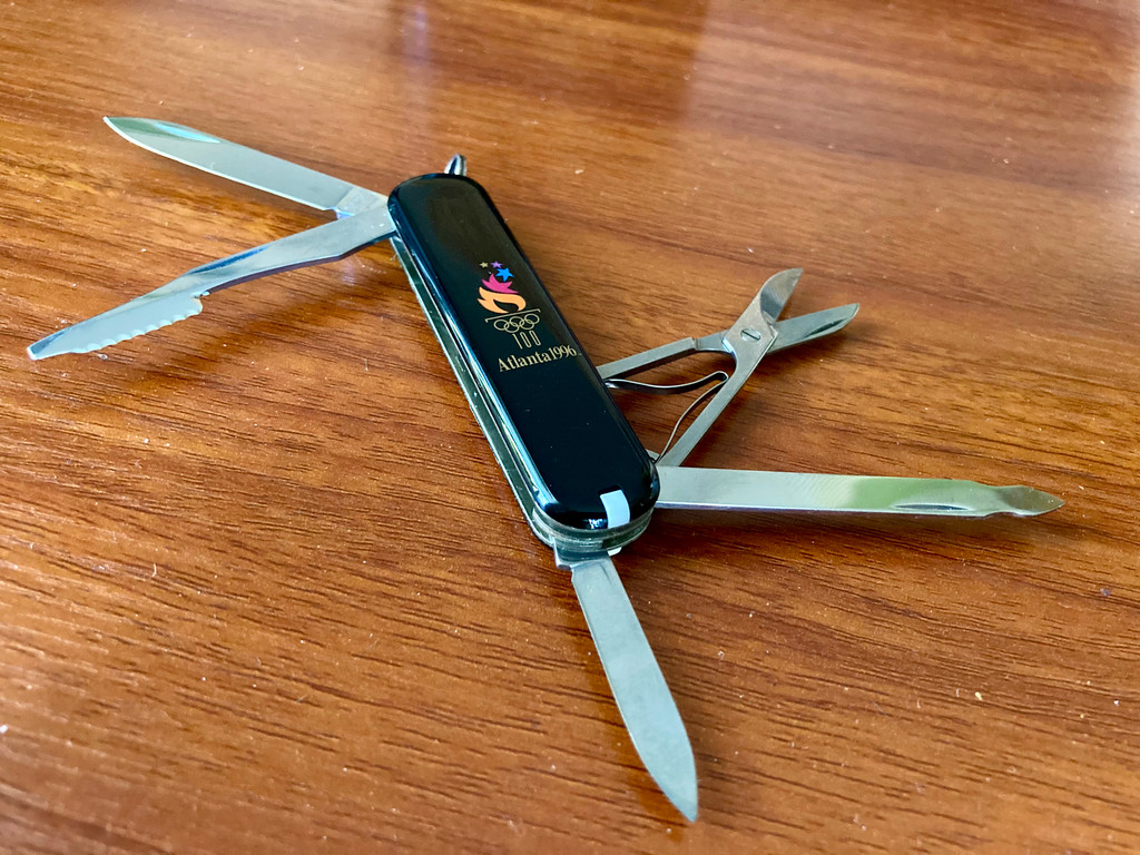Victorinox Classic SD 1996 Atlanta Olympic Torch Knife ~ Vintage