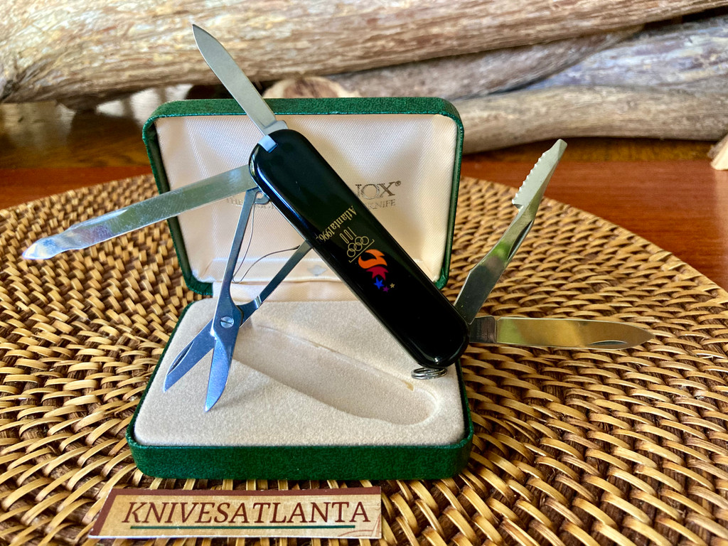 Victorinox Classic SD 1996 Atlanta Olympic Torch Knife ~ Vintage