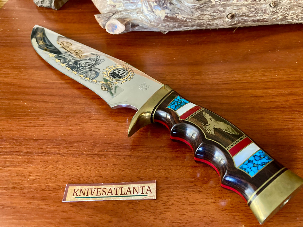  Buck Custom Harley Superglide Yellowhorse Bowie ~ Vintage ~ Rare