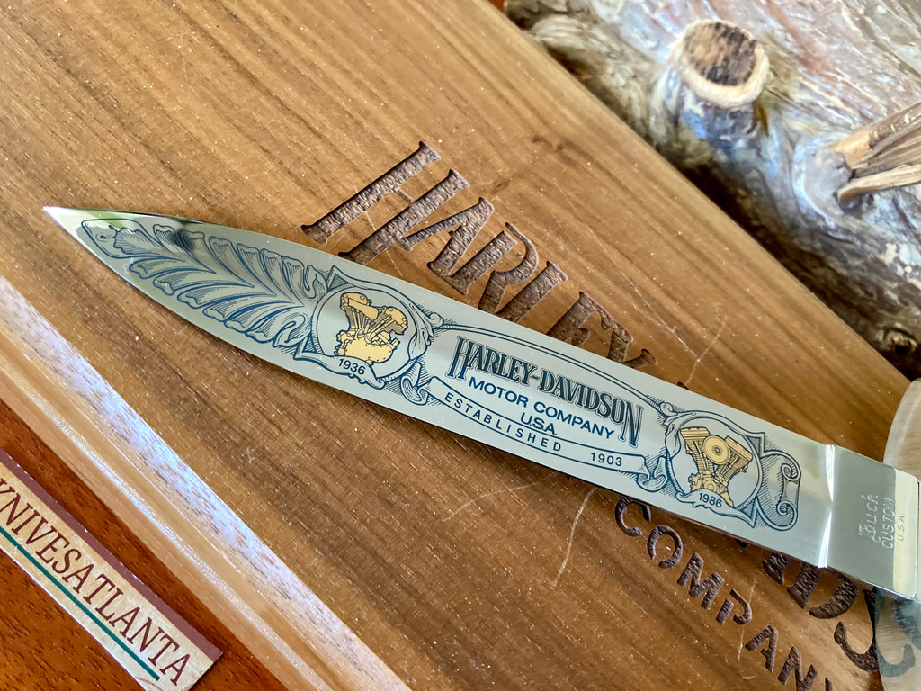 Buck Custom Harley-Davidson Stag Dagger ~ 50th Anniversary of the