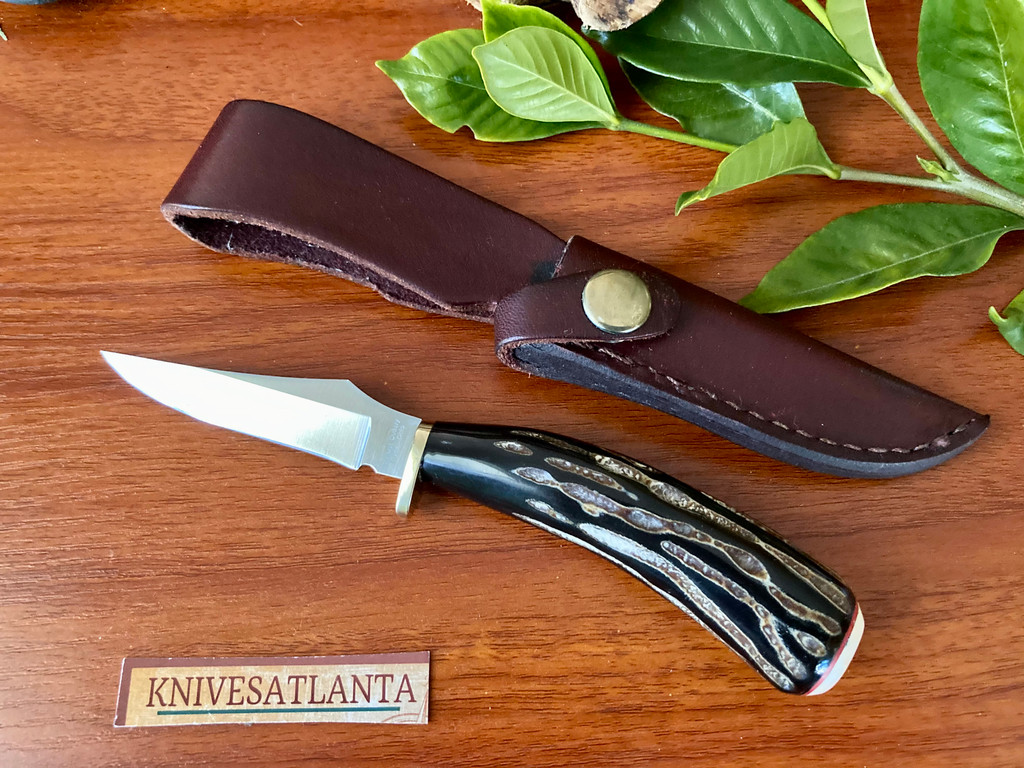 Amherst Cutlery  Buffalo Horn Small Hunter ~ RARE !