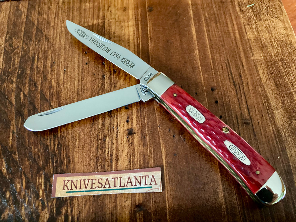  Case XX  Dark Red Bone Trapper ~ 1996 Transition ~ Vintage
