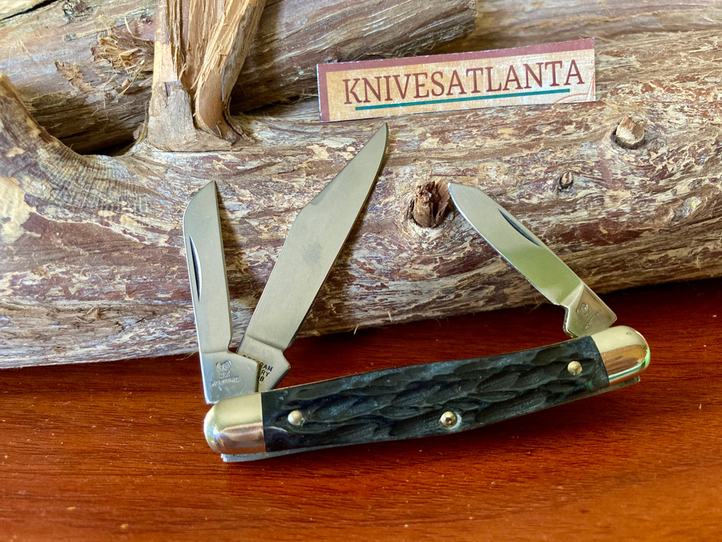 Hen & Rooster  423-BJB Blue Bone Stockman ~ Germany ~ Vintage