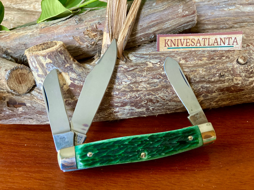 Hen & Rooster Bertram 433-HCB Green Bone Stockman ~ Vintage