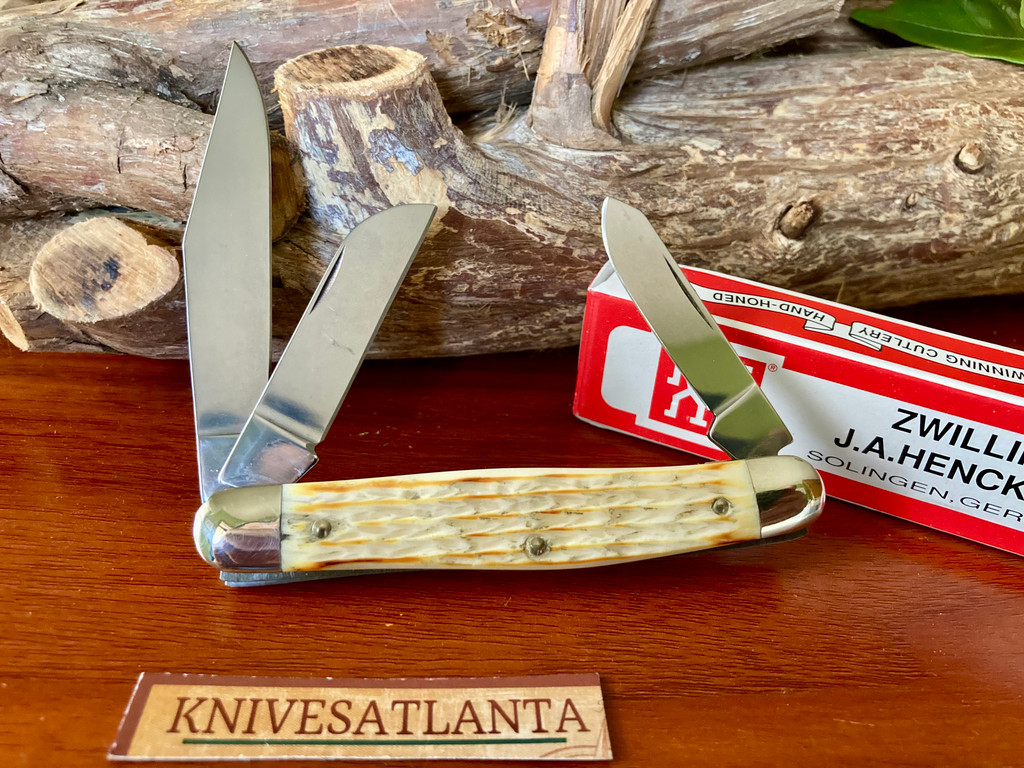 J.A. Henckels HK-0003-BWP ~ Natural Torched Bone Stockman ~ Vintage